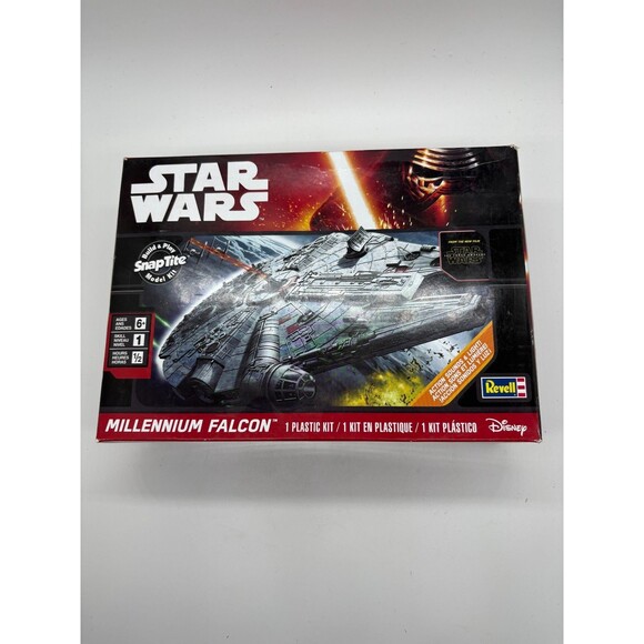 Star Wars Millennium Falcon SnapTite Model Kit Revell Action Sounds Lights - Picture 1 of 4